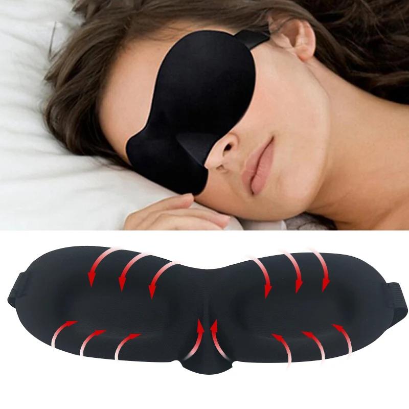 Product Introduction of Topeng Mata Tidur, 3D, Bantuan Rehat Perjalanan, Tampalan Penutup Mata, Topeng Tidur Lembut, Penutup Mata, Pengurut Relaksasi Mata 19