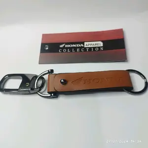 Honda ORI Leather Hook Key Chain Strap / Gantungan Kunci