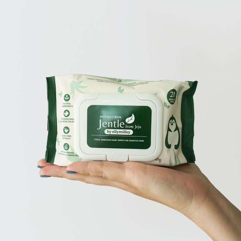 Jentle from Jeju Luxurious Baby Wipes Pocket-Friendly Mini Size  - 1 Packet 7