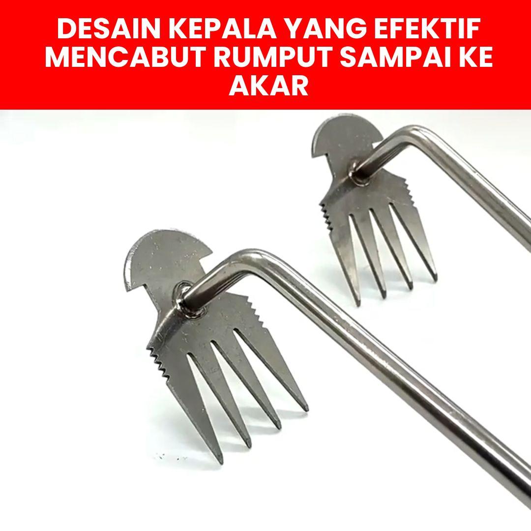 Weeding Garu Kecil Penyiangan Harrow Manual Alat Pencabut Pembersih Rumput Gulma Liar Kebun