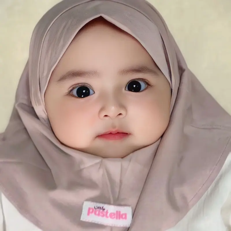 Little Pastella - Kiara Instant | Hijab Bayi | Hijab Newborn bahan rayon 2