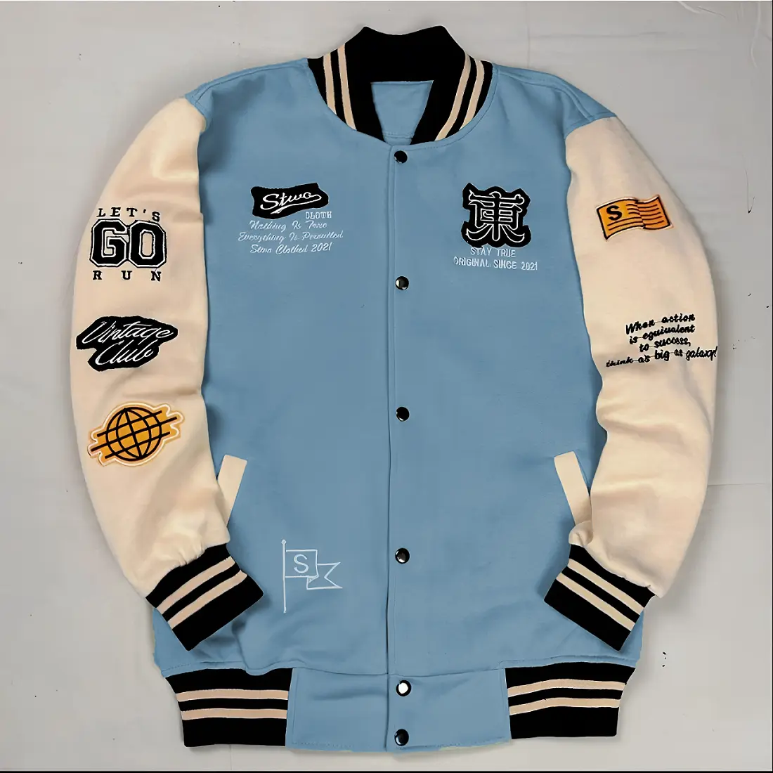 Jaket Varsity Baseball Full Bordir - Jaket Bomber Varsity - Untuk Pria / Wanita Dan Anak Anak - Warna Baru Gaya Baru - Terbaru Motif Fashion