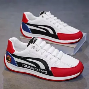 Sepatu Pria Trendy Sporty Nyaman Kulit Sintetis || Sepatu Cowok Kekinian Nyaman Tahan Air