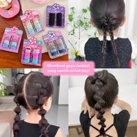 Gambar MOLFINE Ikat Rambut Anak 200 Pcs Elastis Tinggi Warna Warni Tidak Merusak Rambut Korea Fashion Cantik - A dari Molfine Shop Kab. Tangerang 5 Tokopedia