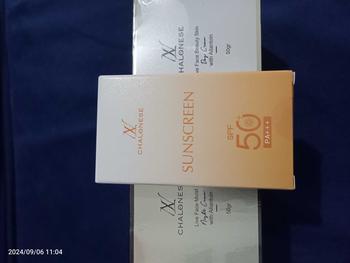 Product Review of CHALONESE Paket Skincare Sunscreen Cream Moisturizer BPOM ( Sunscreen SPF 50Pa+++ + Day & NIght Cream) Pelembab Wajah Anti-UV Facial Hitam from m**a 1