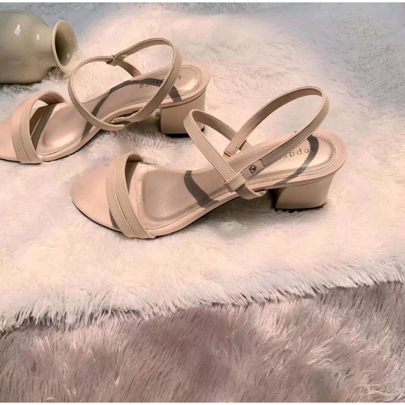 sandal wanita hak tahu/sandal wanita hak tahu 5cm tali belakang /sandal heel wanita dewasa / sandal kondangan wanita Kasual 3