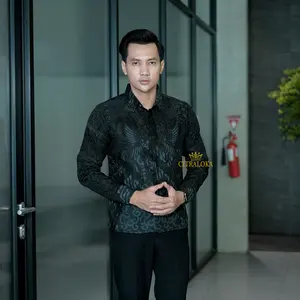 Citralkoka Kemeja Batik Citraloka Trend 2025 Motif Elegan Bahan Katun Premium Lembut Tebal Model Slimfit Panjang Pria Hitam Baju Formal Casual Kerja Kantor Cowok Hem Distro Coklat Putih