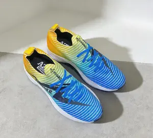 Sepatu Running sepatu lari AZERO THUNDER BIRU KOMBINASI KUNING Size 37-44 (Free kaos kaki)