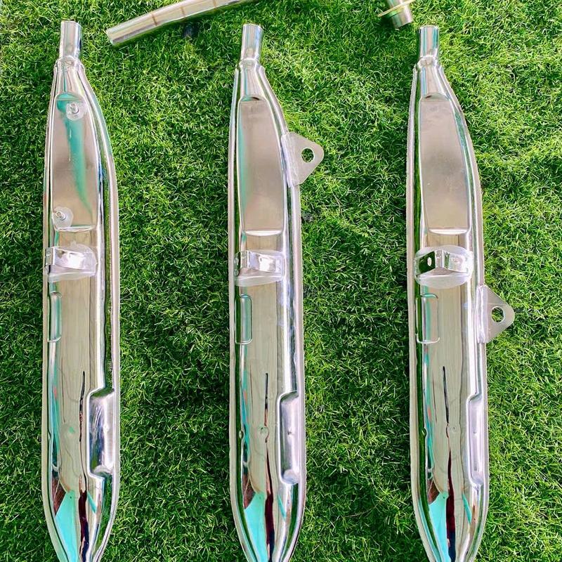 Ống xả xe máy pô đam móc cam xăng nồi CỔ RỜI CỔ DÀI AE CẮT BỚT VỪA XE GẮN