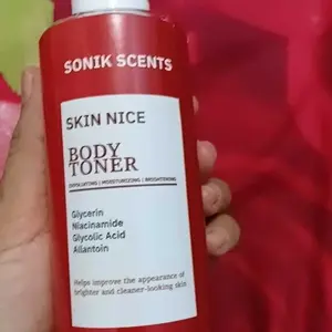 [ SONIK SCENTS SKIN NICE ] BODY TONER MERAH 200 ML Glycerin, Niacinamide, Glycolic Acid, allantoin