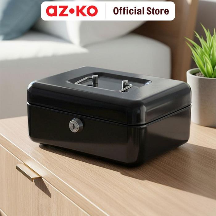 Gambar AZKO Odi Cash Box 8 Inch CB0301K - Hitam Kotak Uang Money Box Petty Cash Box Kasir dari AZKO ID Kota Administrasi Jakarta Barat Tokopedia