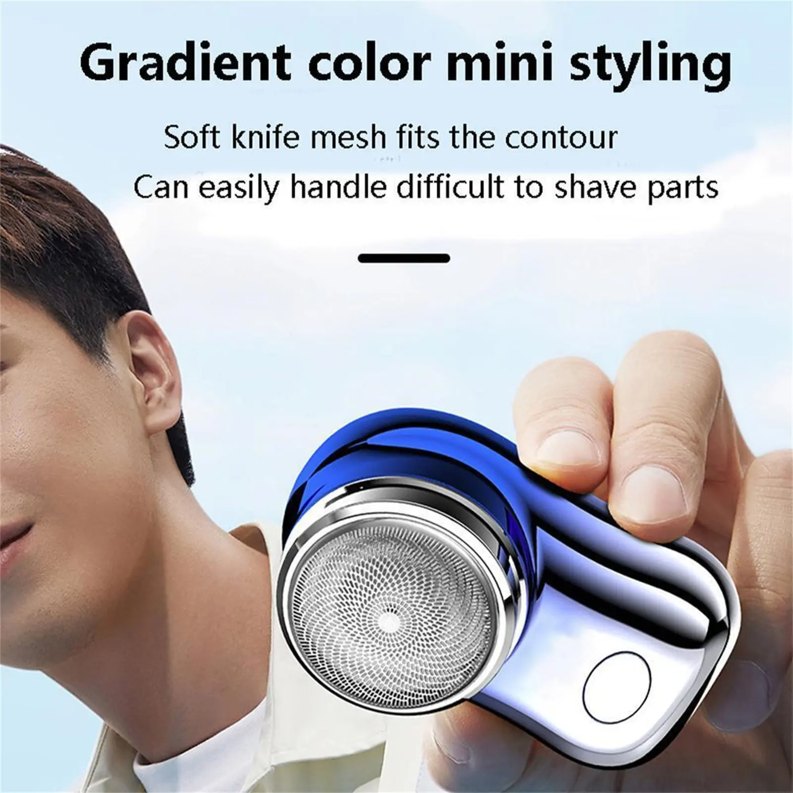 Máy Cạo Râu Điện Có Thể Sạc Lại Cho Nam, Dao Cạo Điện Mini Cầm Tay Tông Đơ Cắt Râu Tóc Mũi Tông Đơ Cắt Tóc Không Thấm Nước Dụng Cụ Cạo Râu