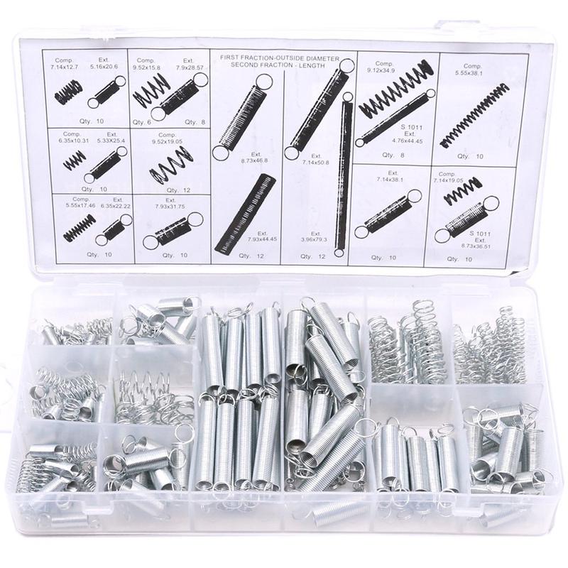 200pcs Spring Assortment Set Zinc Plated Compression Extension - TikTok ...