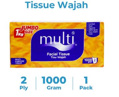 MULTI Facial Tissue (MP08) 2ply 1000gr MP-08 4