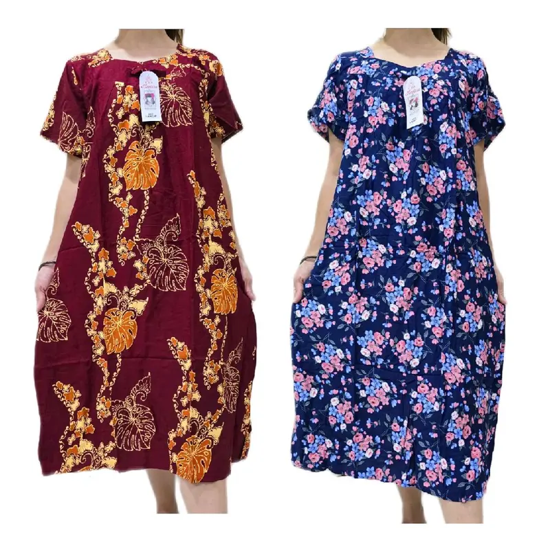 BATIK DRESS LANCIP WOMEN/BAJU BATIK DRESS NEW ARRIVAL FREE SIZE