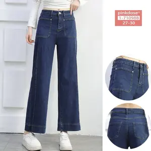 Kulot Jeans Wanita Panjang 90 cm Cocok Untuk Petite Body Bahan Stretch Ukuran 27-34 Standar dan Jumbo