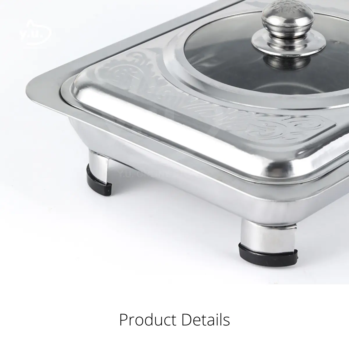 Yu kitchenware 5 set 35x27 buffet tray set/serving tray/food Pan feasts set catering stainless steel silver/cutlery
