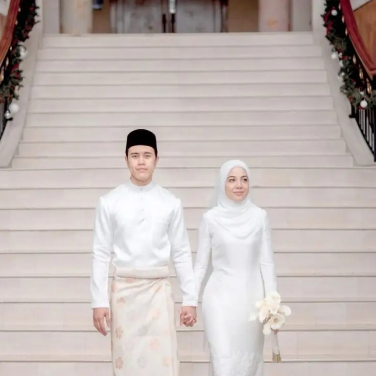 SATU STELAN LENGKAP PRIA DEWASA BAJU+CELANA+SONGKET PAKAIAN TRADISIONAL MELAYU TELUK BELANGA CEKAK MUSANG BAJU PENGANTIN BAHAN BALOTELLI PREMIUM 4