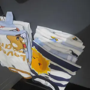 Nooc Baju Bayi Romper Full Print Kancing Tengah Katun  Perempuan  Cowok Newborn