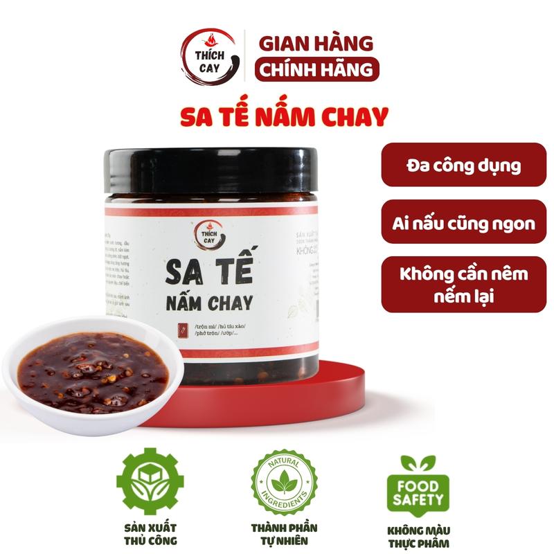  Sa tế nấm chay Thích Cay đa năng trộn mì phở hũ tíu - Ăn chay được 