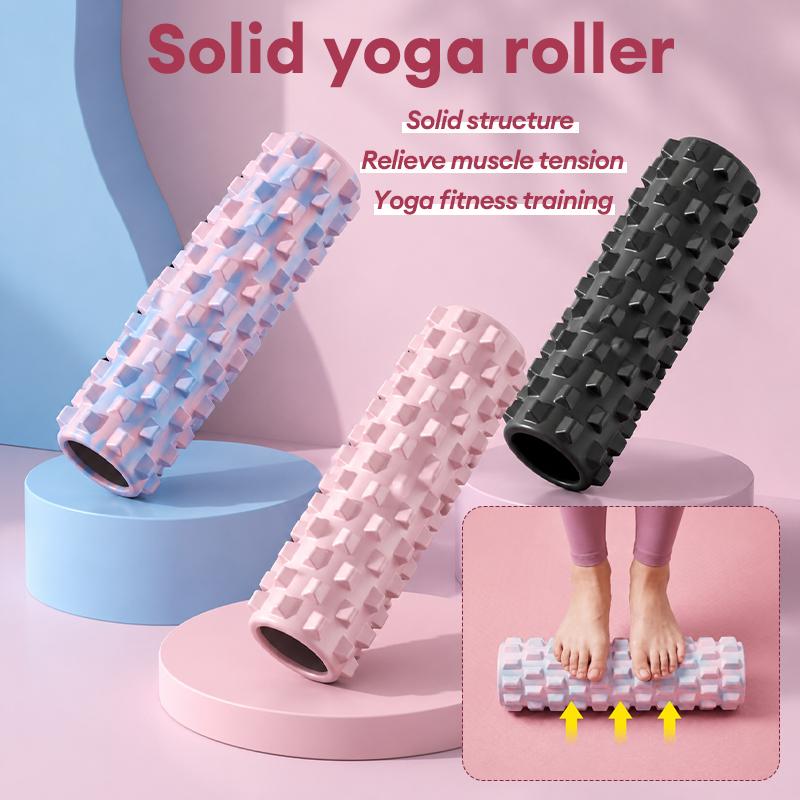 Con lăn xốp đặc 45cm, con lăn yoga, dụng cụ thư giãn cơ bắp, massage lưng, dụng…