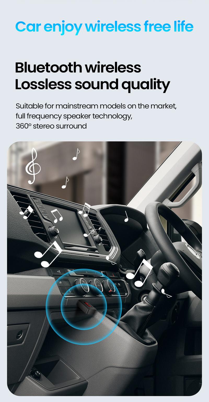 Product Introduction of Bộ Chuyển Đổi AUX trên ô tô Bluetooth không dây, Bộ Thu Âm Thanh BT5.4, Máy phát FM trên ô tô, Bộ Chuyển Đổi âm thanh âm Nhạc 14