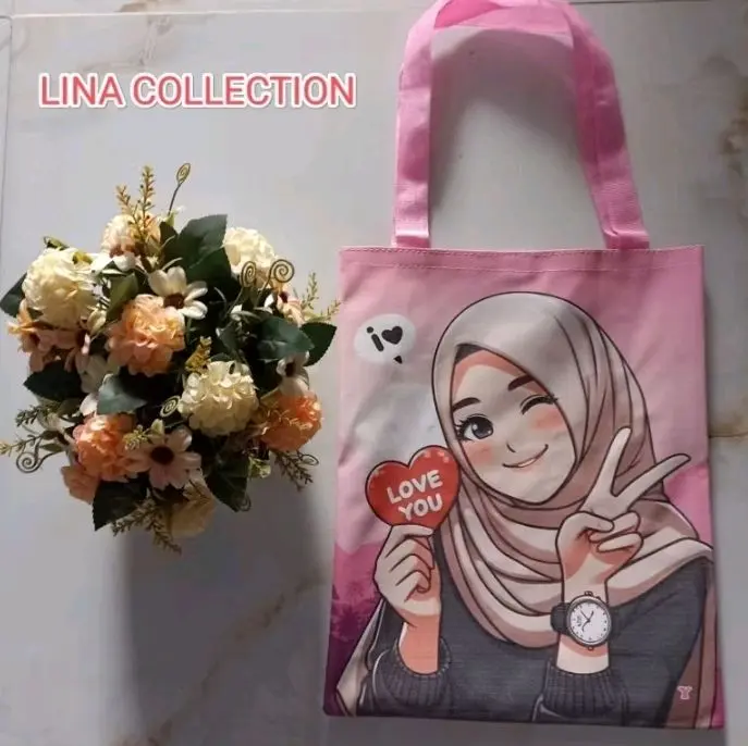 TAS NGAJI_TOTE BAG GILS_TAS SEKOLAH_TAS BELANJA 37*31 1