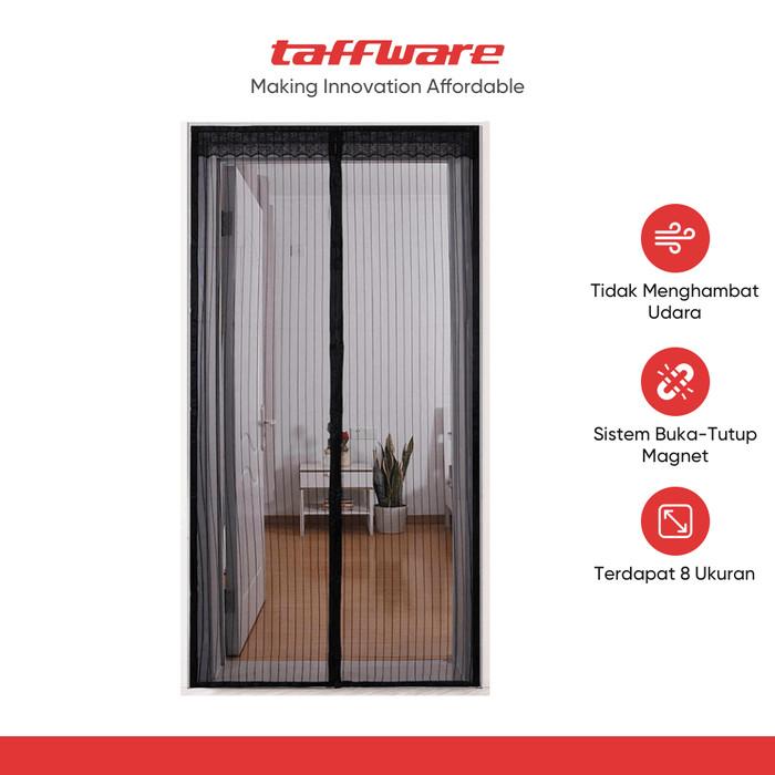 Gambar TaffHOME Tirai Pintu Anti Nyamuk Kelambu Magnetic Door - CNY-121 - Hitam - 100 x 210 cm dari Taffware Official Store Kota Administrasi Jakarta Barat Tokopedia