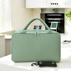 Travel Bag Ukuran Jumbo+Tali panjang Tas Koper Motif Kotak Dan Motif Gelombang Mewah Murah Unisex