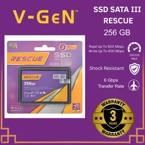 V-GEN RESCUE Ssd Sata III  256GB Solid State Drive 2.5"