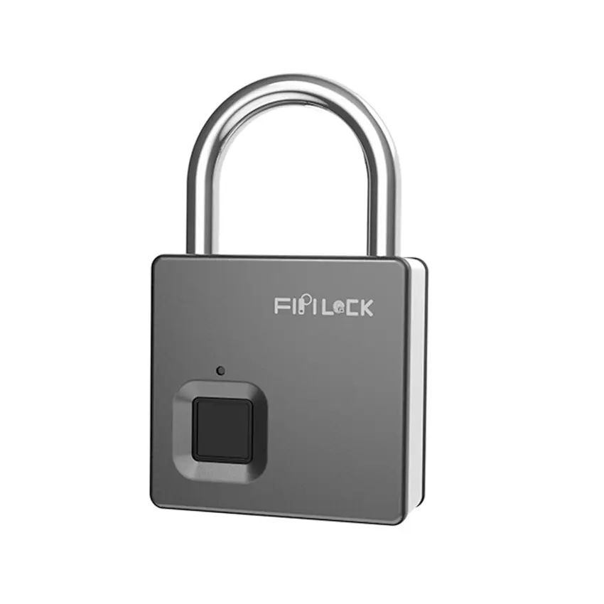 Smart Lock Keyless Fingerprint Lock IP65 Waterproof Anti Theft Security Padlock Door Luggage Lock with Key and Cable