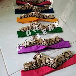 Udeng jadi siap pakai Bludru dan satin ,udeng instan, udeng renda