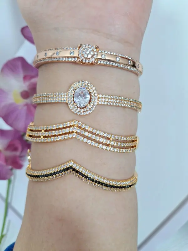 Gelang Bangle Xuping Full Mata Motif Premium 0