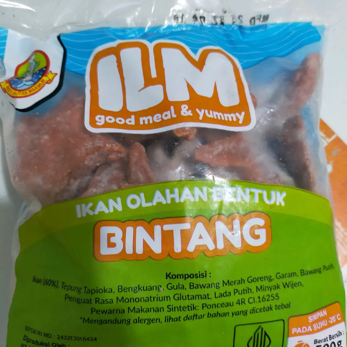 ILM bentuk Bintang berat 500 Gram