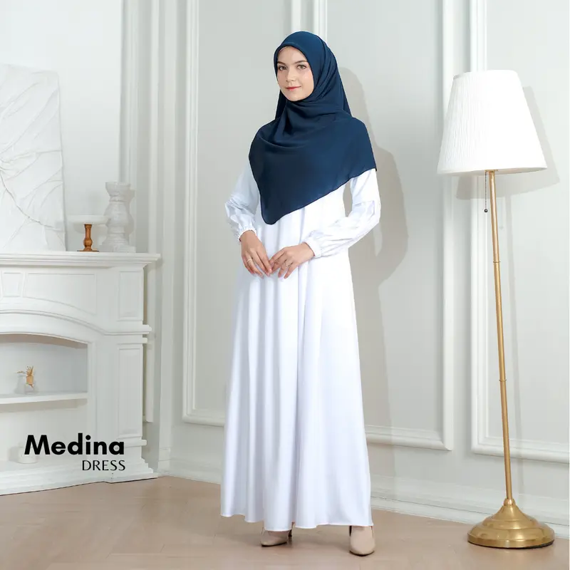KUPNAD | Gamis Wanita Daily Muslimah Syar’i Busui Friendly Adem, Modern & Nyaman | Medina Dress 4