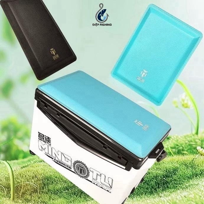 Đệm lót thùng MingTu cao cấp độ đàn hồi tốt tạo cảm giác êm khi ngồi. Đệm Ngồi Thùng Câu Đài MINGTU chất liệu da pu cải tiến chống thấm nước cao cấp êm ái Bắt Cá Fishing Đi Câu Câu Cá Lure Mồi thung caudai Đồng Nam Tay Quay thùng câu đài