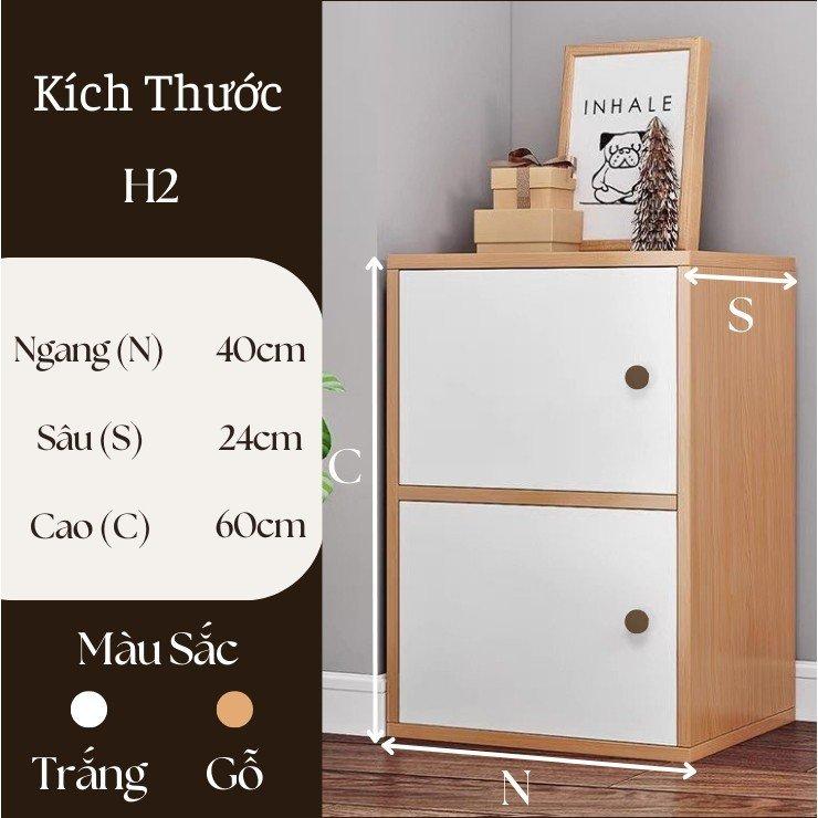  Tủ Gỗ Đa Năng 2 Tầng Gỗ MDF Tủ Thiết Kế Hiện Đại Tiện Dụng Cho Mọi Không Gian - Tổng Kho Nội Thất Thuỷ Băng 