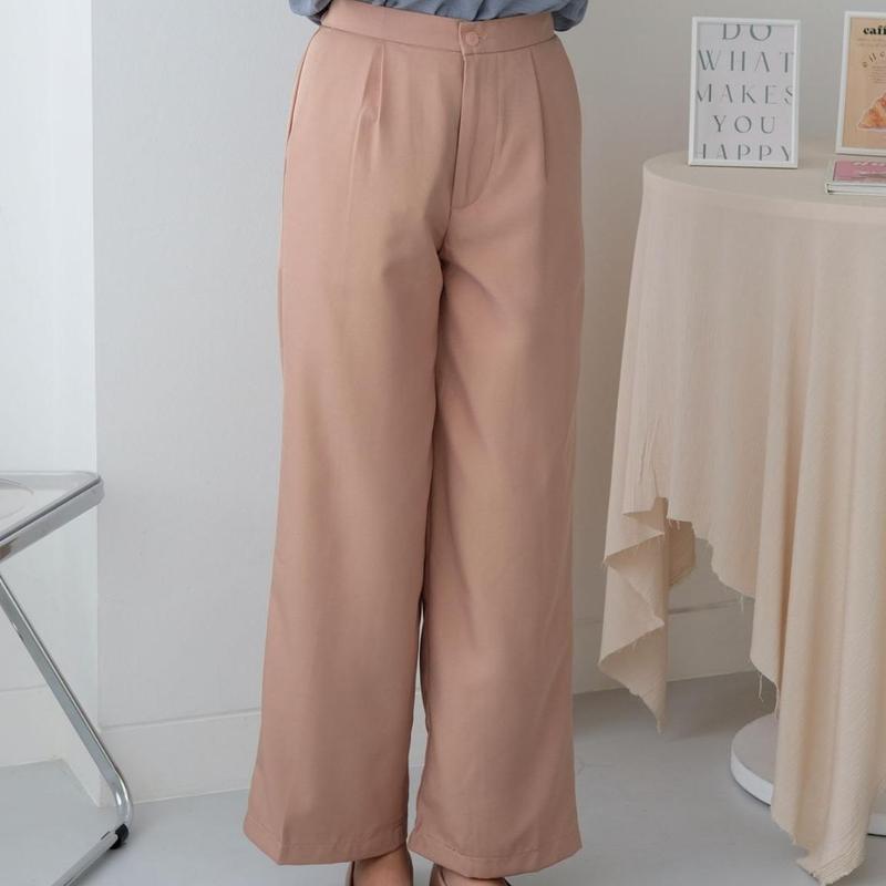 Flowy Pants | ATKEY Official - Celana Panjang Wanita Polyester 1