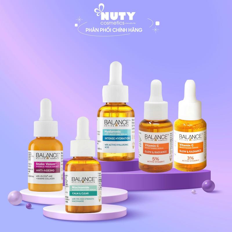 Serum Dưỡng Da Balance Active Formula Hyaluronic Acid Gold Vitamin C Niacinamide 30ml | NUTY cosmetics beautiful life