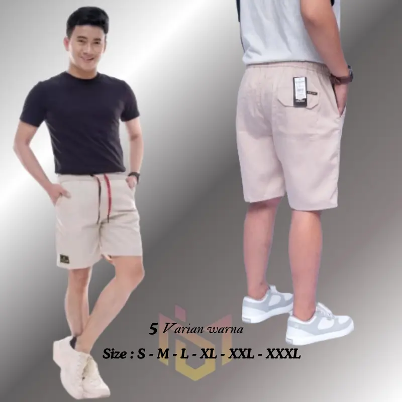 Celana Board short Pendek Pria Casual Outdoor Distro Kolor Yang Ada Kantongnya Jumbo Size S - XXXL Santai Surfing 0