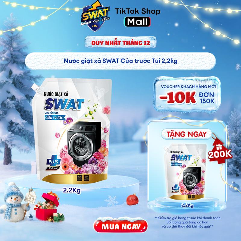  Nước giặt xả SWAT Cửa trước Túi 2,2kg 