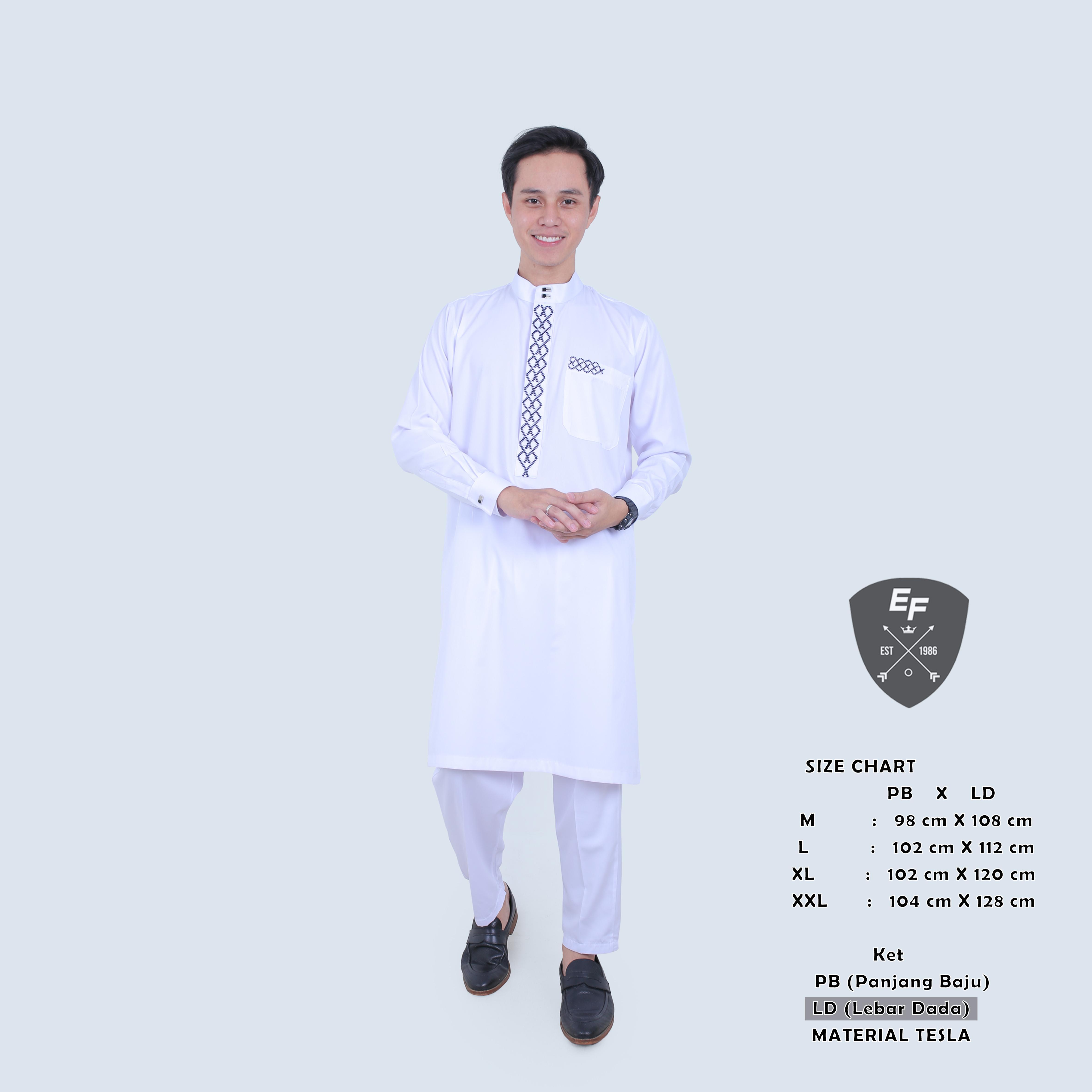 ONESET TUNIK MUSLIM PRIA/ONESET INDIA PRIA/SETELAN PAKISTAN MODEL BORDIR LENGAN PANJANG