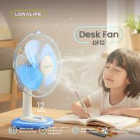 Gambar LUNALIFE Kipas Angin Meja 12 Inch Table Fan Desk Fan Low Watt Hembusan Angin Kencang - Biru dari Luna Indonesia Kota Administrasi Jakarta Utara 1 Tokopedia