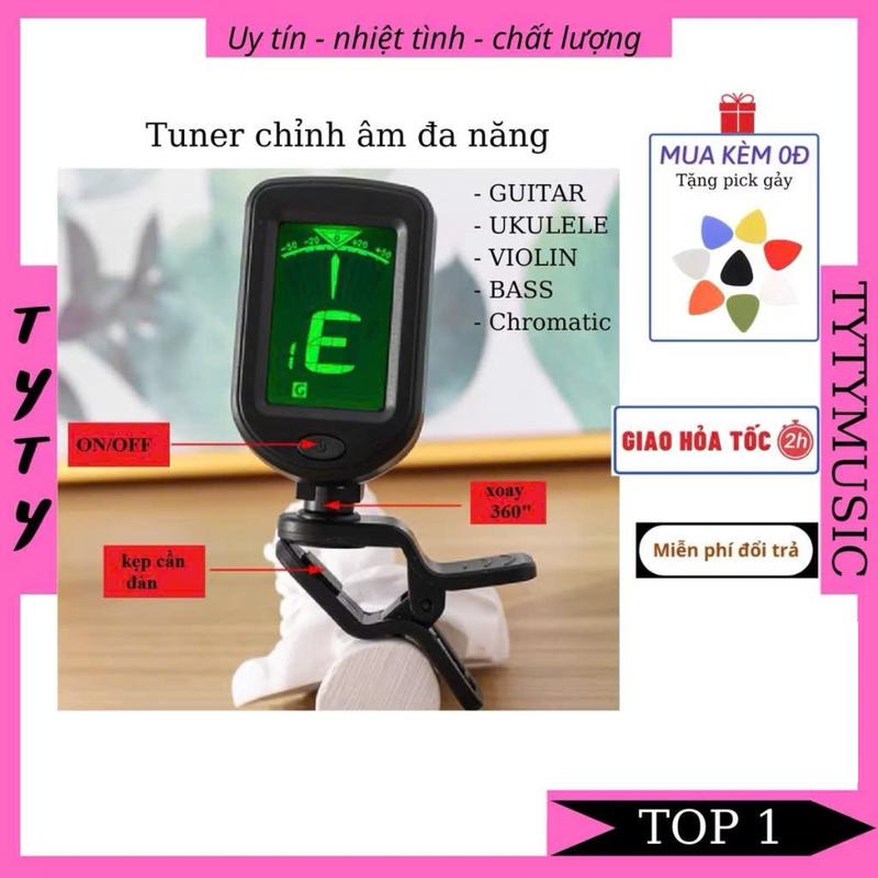 Máy lên dây đàn Guitar Ukulele Violin Tuner Guitar TYTYmusic