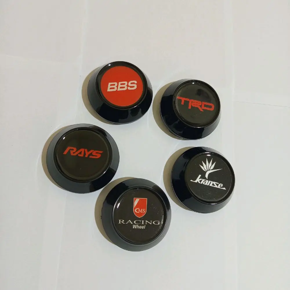 Dop Roda Velg Racing Diameter Luar 6,5 cm Variasi Hitam Mobil-Car