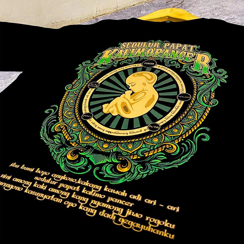Kaos Sedulur Papat Limo Pancer / Kaos Pancawangsa / Kaos Motivasi Jawa 2