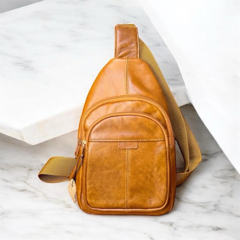 Túi đeo chéo da bò cao cấp nguyên tấm dành cho Nam, Bag Đeo Vai Nhung CN