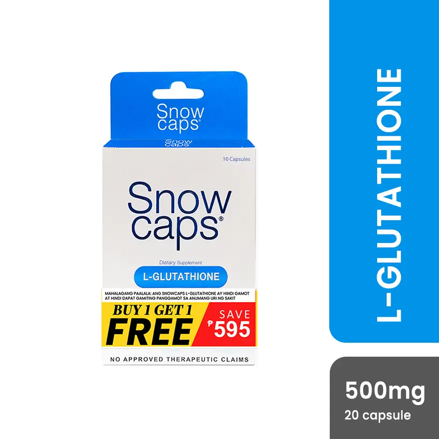SNOW CAPS L-Glutathione Trial Pack 10 Capsules x 2 - Bundle - TikTok Shop Philippines SNOW CAPS L-Glutathione Trial Pack 10 Capsules x 2 - Bundle - TikTok Shop Philippines