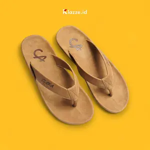 Sandal Jepit Pria Dewasa Distro Sendal Kasual Flipflops Cowok Anti Slip Cloka - Lazovic