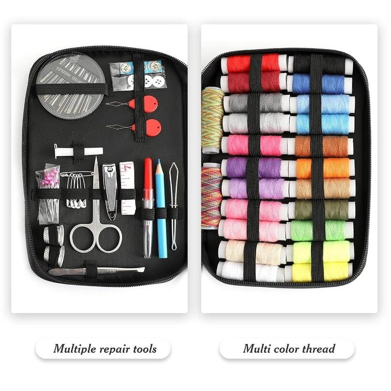 Set Alat Jahit 97Pcs Jumbo Set Sewing Kits Set Alat Jahit With Pouch Aksesoris Jahit Sewing Accessories Set Kotak Jarum dan Benang Set Alat Jahit Rumah Alat Jahit Bepergian Jarum dan Benang 2